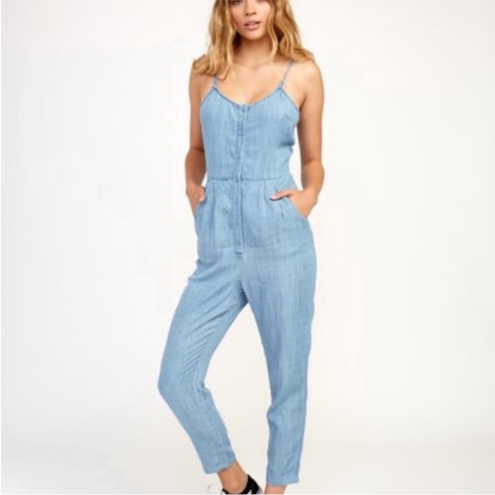 RVCA Light Blue Jumpsuit